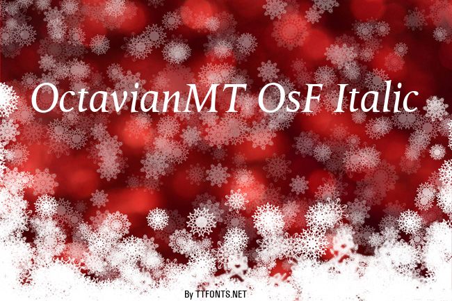 OctavianMT OsF Italic example